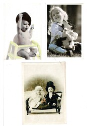 3lü Sevimli Çocuk Temalı Kartpostal KRT7961 - 1