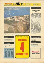 4 Ağustos 1984 Takvim Yaprağı - Doğum Günü Hediyesi EFM(N)9589 - Gökçekoleksiyon