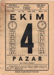 4 Ekim 1964 Takvim Yaprağı EFM(N)3519 - 1