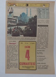4 Ekim 1980 Takvim Yaprağı - Doğum Günü Hediyesi EFM(N)7070 - Gökçekoleksiyon