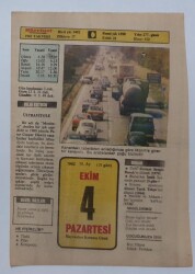 4 Ekim 1982 Takvim Yaprağı - Doğum Günü Hediyesi EFM(N)7261 - Gökçekoleksiyon