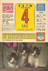 4 Ekim 1983 Takvim Yaprağı - Doğum Günü Hediyesi EFMN14743 - Gökçekoleksiyon