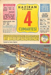 4 Haziran 1983 Takvim Yaprağı - Doğum Günü Hediyesi EFMN15097 - Gökçekoleksiyon