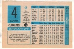 4 Haziran 2011 Takvim Yaprağı EFM(N)1200 - 3