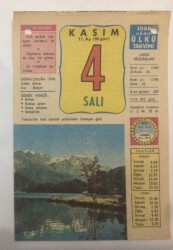 4 Kasım 1980 Takvim Yaprağı -Doğum Günü Hediyesi EFM(N)6442 - Gökçekoleksiyon