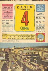 4 Kasım 1983 Takvim Yaprağı - Doğum Günü Hediyesi EFMN14717 - Gökçekoleksiyon