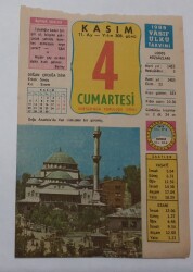 4 Kasım 1989 Takvim Yaprağı - Doğum Günü Hediyesi EFM(N)6577 - Gökçekoleksiyon