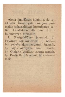 4 Mayıs 1948 Takvim Yaprağı EFM894 - 4