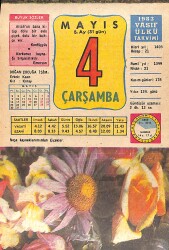 4 Mayıs 1983 Takvim Yaprağı - Doğum Günü Hediyesi EFMN15128 - Gökçekoleksiyon