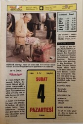 4 Şubat 1980 Takvim Yaprağı - Doğum Günü Hediyesi EFM(N)7613 - Gökçekoleksiyon