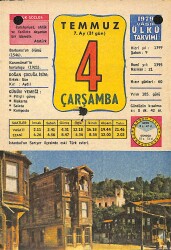 4 Temmuz 1979 Takvim Yaprağı - Doğum Günü Hediyesi EFMN13781 - Gökçekoleksiyon