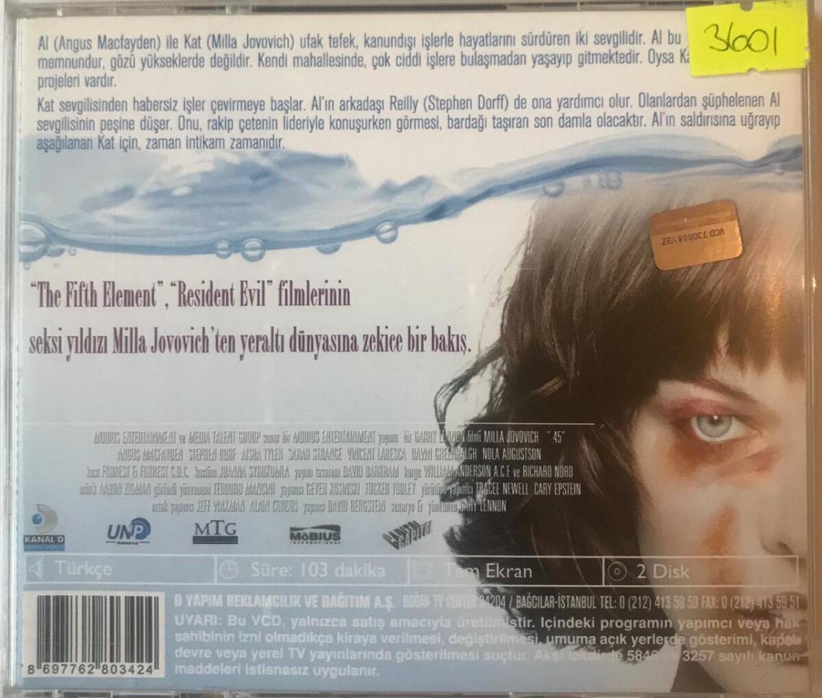 45 Milla Jovovich VCD Film VCD4616 - 2