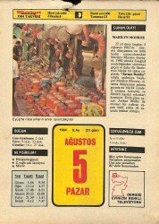 5 Ağustos 1984 Takvim Yaprağı - Doğum Günü Hediyesi EFM(N)9590 - Gökçekoleksiyon