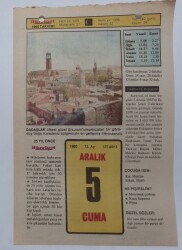 5 Aralık 1980 Takvim Yaprağı - Doğum Günü Hediyesi EFM(N)7221 - Gökçekoleksiyon