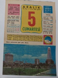 5 Aralık 1987 Takvim Yaprağı - Doğum Günü Hediyesi EFM(N)6990 - Gökçekoleksiyon