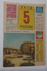 5 Ekim 1989 Takvim Yaprağı - Doğum Günü Hediyesi EFM(N)6591 - Gökçekoleksiyon