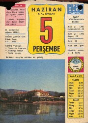 5 Haziran 1975 Takvim Yaprağı - Doğum Günü Hediyesi EFM(N)9242 - Gökçekoleksiyon