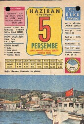 5 Haziran 1980 Takvim Yaprağı - Doğum Günü Hediyesi EFM(N)9122 - Gökçekoleksiyon