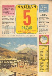 5 Haziran 1983 Takvim Yaprağı - Doğum Günü Hediyesi EFM(N)9002 - Gökçekoleksiyon