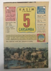 5 Kasım 1980 Takvim Yaprağı -Doğum Günü Hediyesi EFM(N)6443 - Gökçekoleksiyon