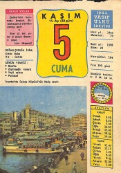 5 Kasım 1982 Takvim Yaprağı - Doğum Günü Hediyesi EFM(N)11878 - Gökçekoleksiyon