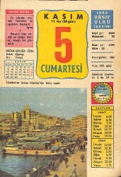 5 Kasım 1983 Takvim Yaprağı - Doğum Günü Hediyesi EFMN14716 - Gökçekoleksiyon
