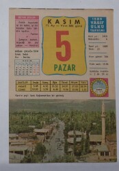 5 Kasım 1989 Takvim Yaprağı - Doğum Günü Hediyesi EFM(N)6601 - Gökçekoleksiyon