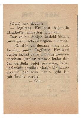 5 Mart 1948 Takvim Yaprağı EFM911 - 2
