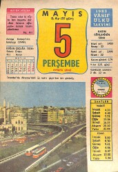 5 Mayıs 1983 Takvim Yaprağı - Doğum Günü Hediyesi EFMN15127 - Gökçekoleksiyon