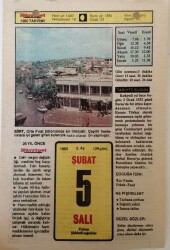 5 Şubat 1980 Takvim Yaprağı - Doğum Günü Hediyesi EFM(N)7614 - Gökçekoleksiyon