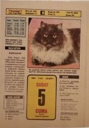 5 Şubat 1982 Takvim Yaprağı - Doğum Günü Hediyesi EFM(N)7674 - Gökçekoleksiyon