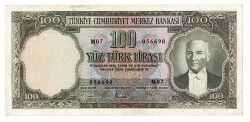 5.Emisyon 3. Tertip 100 Türk Lirası Seri M07 DÜZELTME MEVCUT/ÇÇT TCK9453 - Gökçekoleksiyon