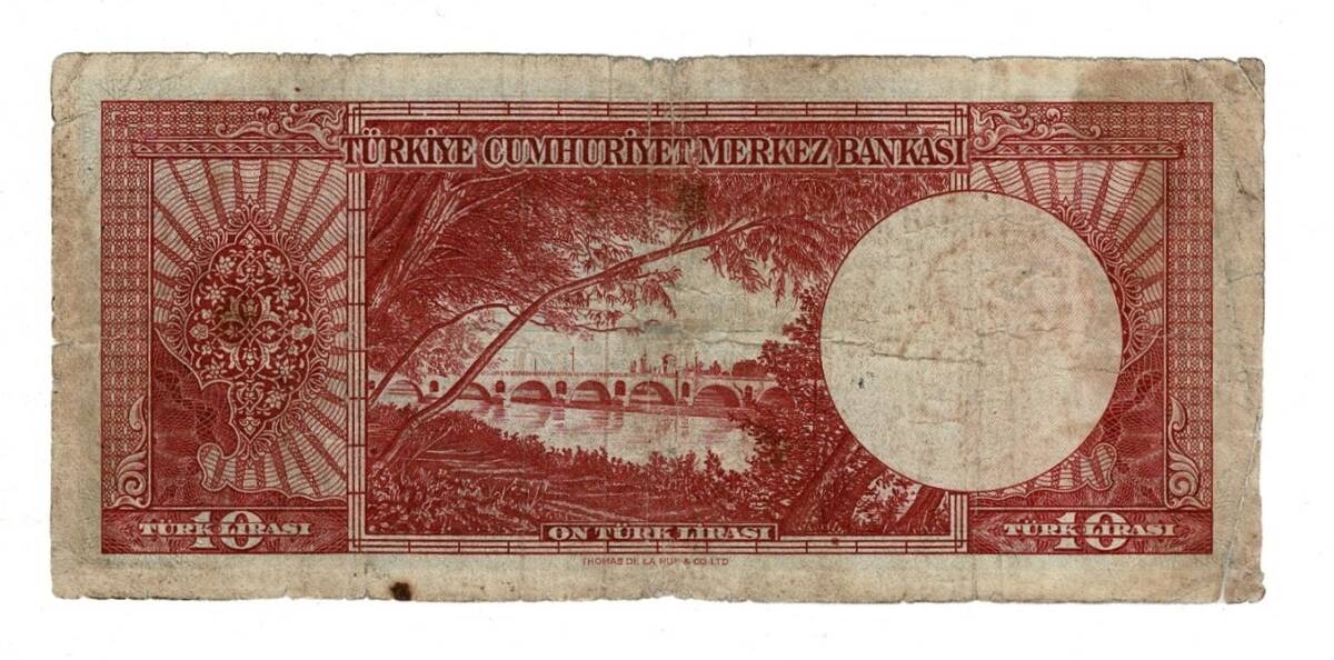 5.Emisyon 2..Tertip 10 Türk Lirası Seri K27 Temiz TCK10234 - 2
