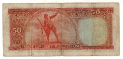 5.Emisyon 2.Tertip 50 Türk Lirası Seri E10 NATUREL/Temiz TCK9254 - 2
