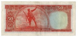 5.Emisyon 2.Tertip 50 Türk Lirası Seri İ7 NATUREL/ÇÇT TCK9250 - 2