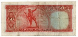 5.Emisyon 2.Tertip 50 Türk Lirası Seri J2 NATUREL/ÇÇT TCK9258 - 2