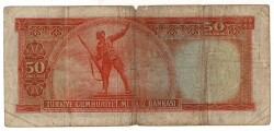 5.Emisyon 2.Tertip 50 Türk Lirası Seri K9 NATUREL/Temiz TCK9255 - 2