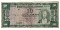 5.Emisyon 5. Tertip 10 Türk Lirası Seri Z42 Temiz TCK9398 - 1