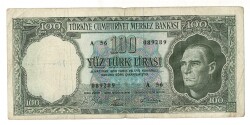 5.Emisyon 5. Tertip 100 Türk Lirası Seri A 56 TEMİZ TCK9434 - 1