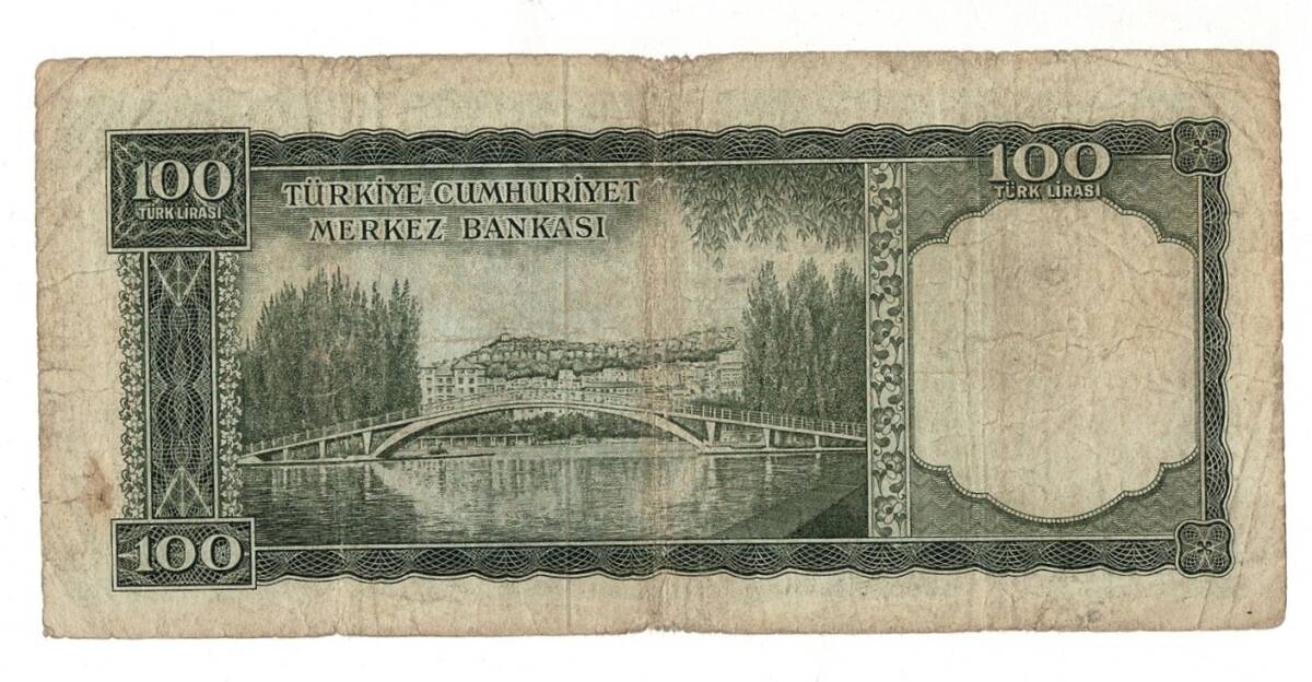 5.Emisyon 5. Tertip 100 Türk Lirası Seri Y 20 TEMİZ TCK9437 - 2