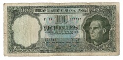 5.Emisyon 5. Tertip 100 Türk Lirası Seri Y 29 TEMİZ TCK9448 - 1