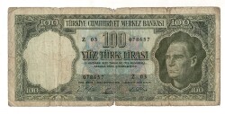 5.Emisyon 5. Tertip 100 Türk Lirası Seri Z 03 HALİYLE TCK9429 - 1