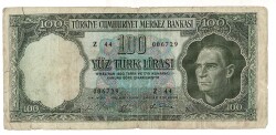 5.Emisyon 5. Tertip 100 Türk Lirası Seri Z 44 TEMİZ TCK9441 - 1