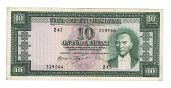 5.Emisyon 5.Tertip 10 Türk Lirası Seri Z43 ÇÇT+ TCK10046 - Gökçekoleksiyon