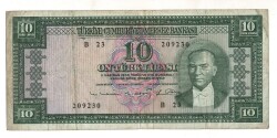 5.Emisyon 6. Tertip 10 Türk Lirası Seri A23 ÇT+ TCK9371 - 1