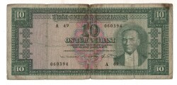 5.Emisyon 6. Tertip 10 Türk Lirası Seri A49 Haliyle TCK9380 - 1