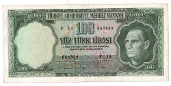 5.Emisyon 6. Tertip 100 Türk Lirası Seri F13 NATURAL/ÇT+ TCK9440 - 1