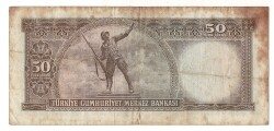 5.Emisyon 7. Tertip 50 Türk Lirası Seri U36 ÇT TCK9412 - 2