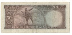 5.Emisyon 7. Tertip 50 Türk Lirası Seri U79 ÇT TCK9413 - 2