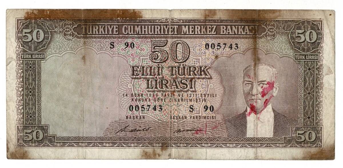 5.Emisyon 7. Tertip 50 Türk Seri S90 Haliyle TCK9420 - 1
